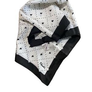 Vintage Paoli Black & White Scarf Excellent Condition